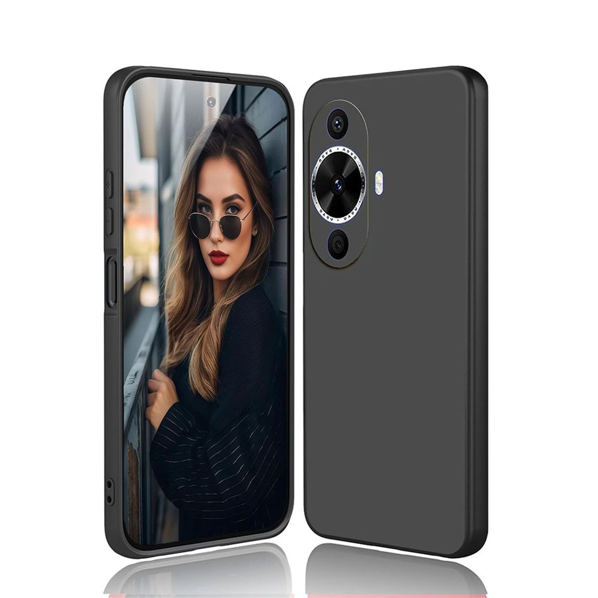 GENERICO - Carcasa Silicona Negro Para Teléfono HUAWEI Y9S