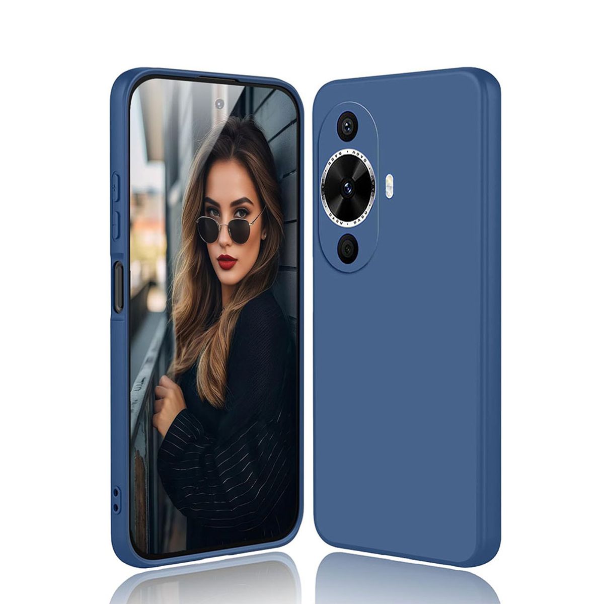 GENERICO - Carcasa Silicona Azul Marino Teléfono HUAWEI Y9S