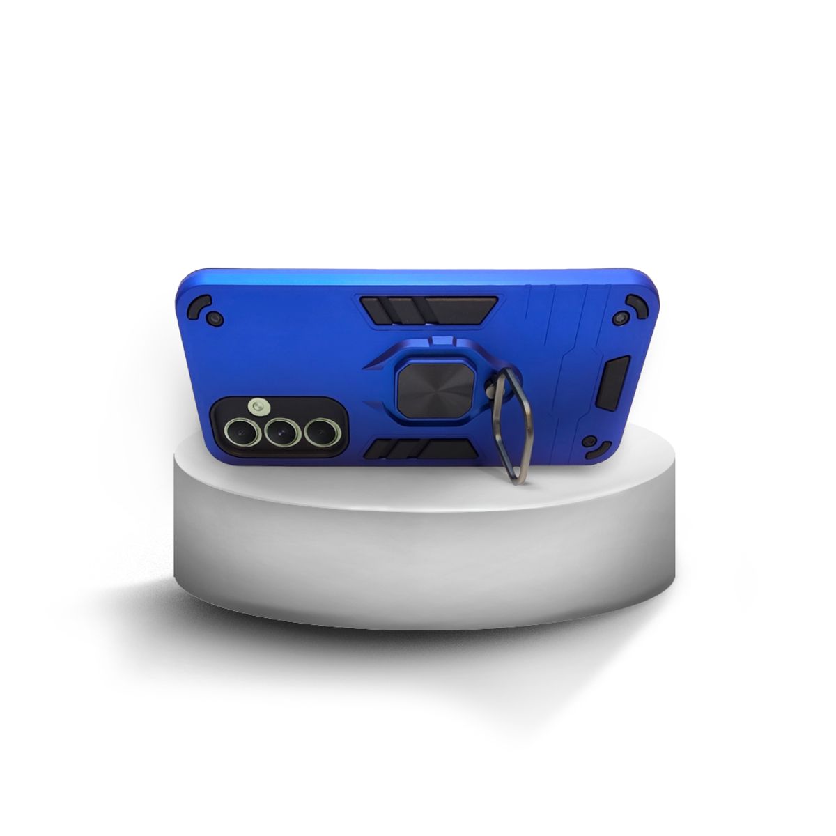 GENERICO - CARCASA ANILLO ANTIGOLPE PARA CELULAR SAMSUNG S24 FE COLOR AZUL