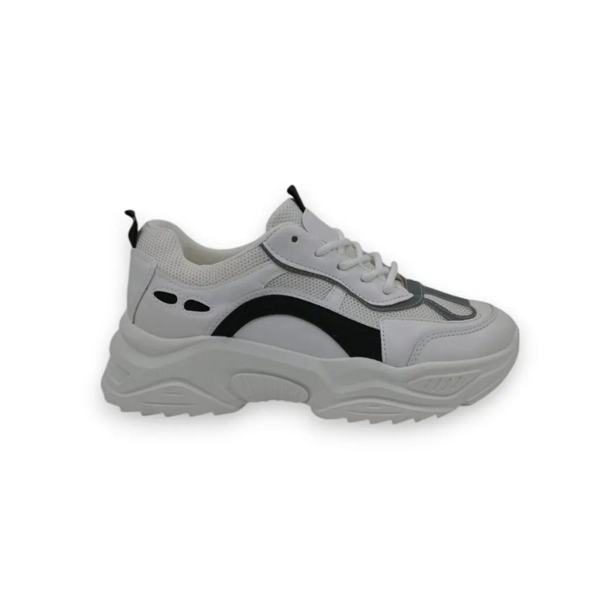 HERIEL - Zapatilla Blanca Plataforma Mujer