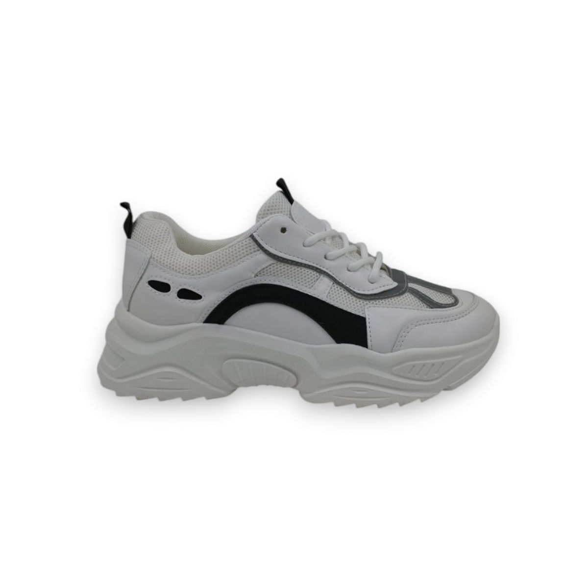 HERIEL - Zapatilla Blanca Plataforma Mujer