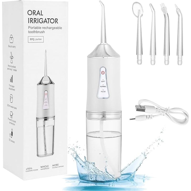 GENERICO - Irrigador Portatil De Agua Limpiador Oral Dental Segunda Generación