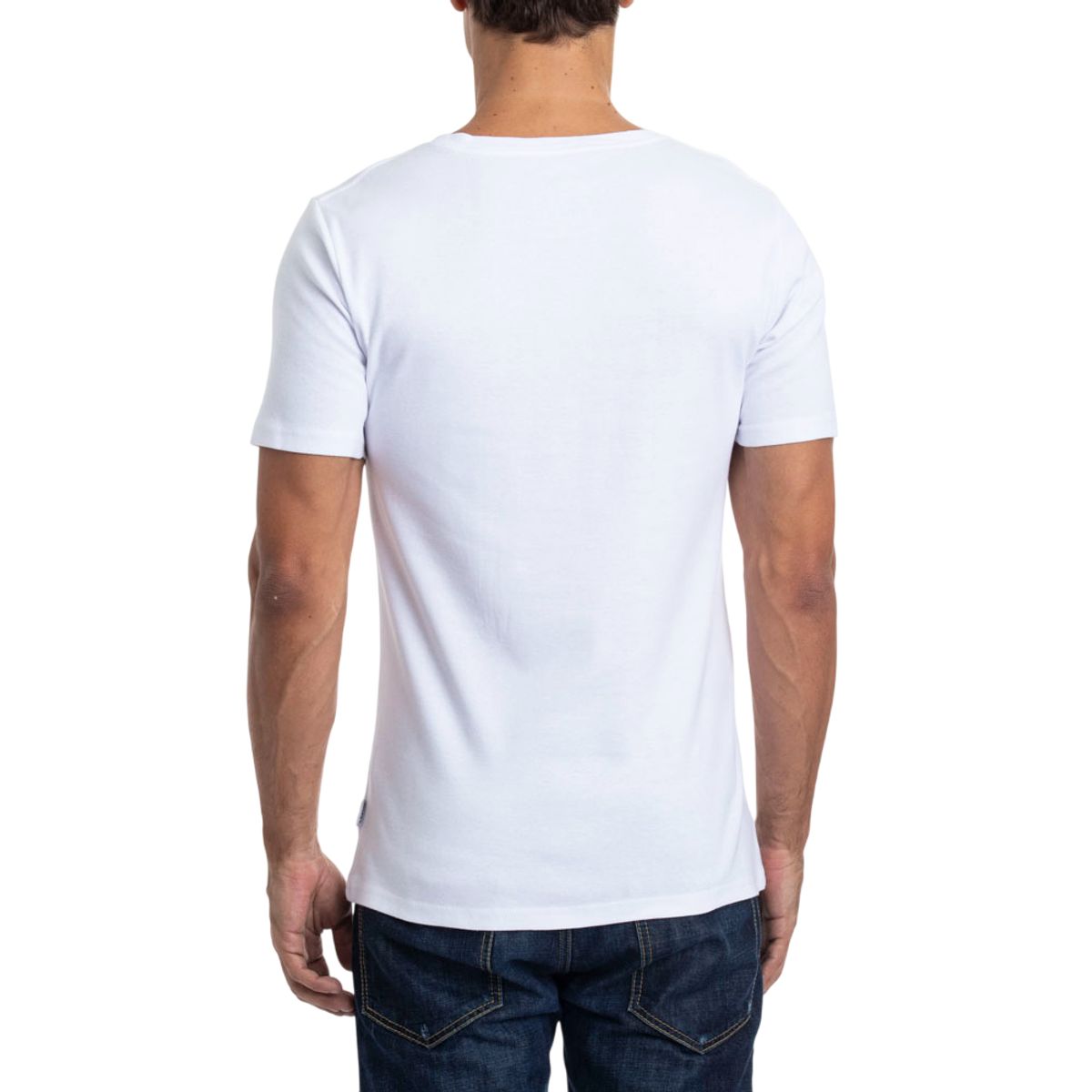 LADY GENNY - Camiseta Cotton Rib Manga Corta Cuello Redondo