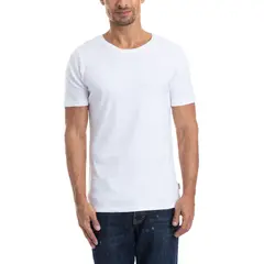 LADY GENNY - Camiseta Cotton Rib Manga Corta Cuello Redondo
