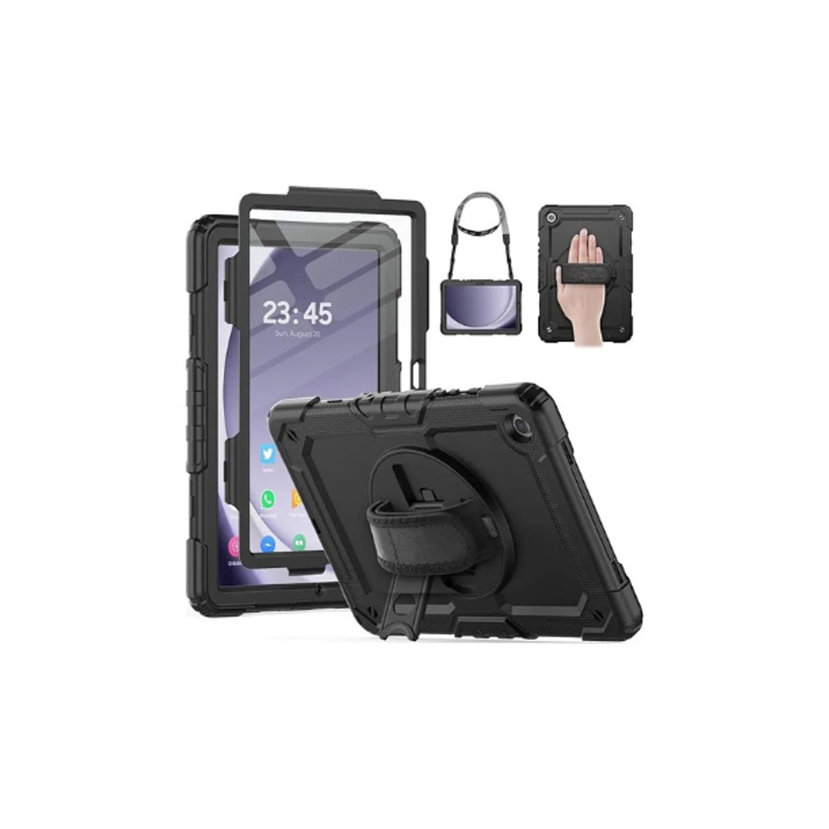 GENERICO - Funda Armadura Antigolpe Para Samsung Galaxy A9 Plus 11 + Lamina Mate