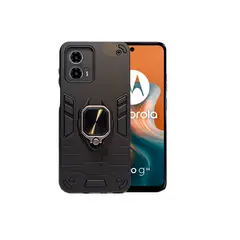 GENERICO - CARCASA ANILLO ANTIGOLPE PARA CELULAR MOTOROLA G24 POWER NEGRO