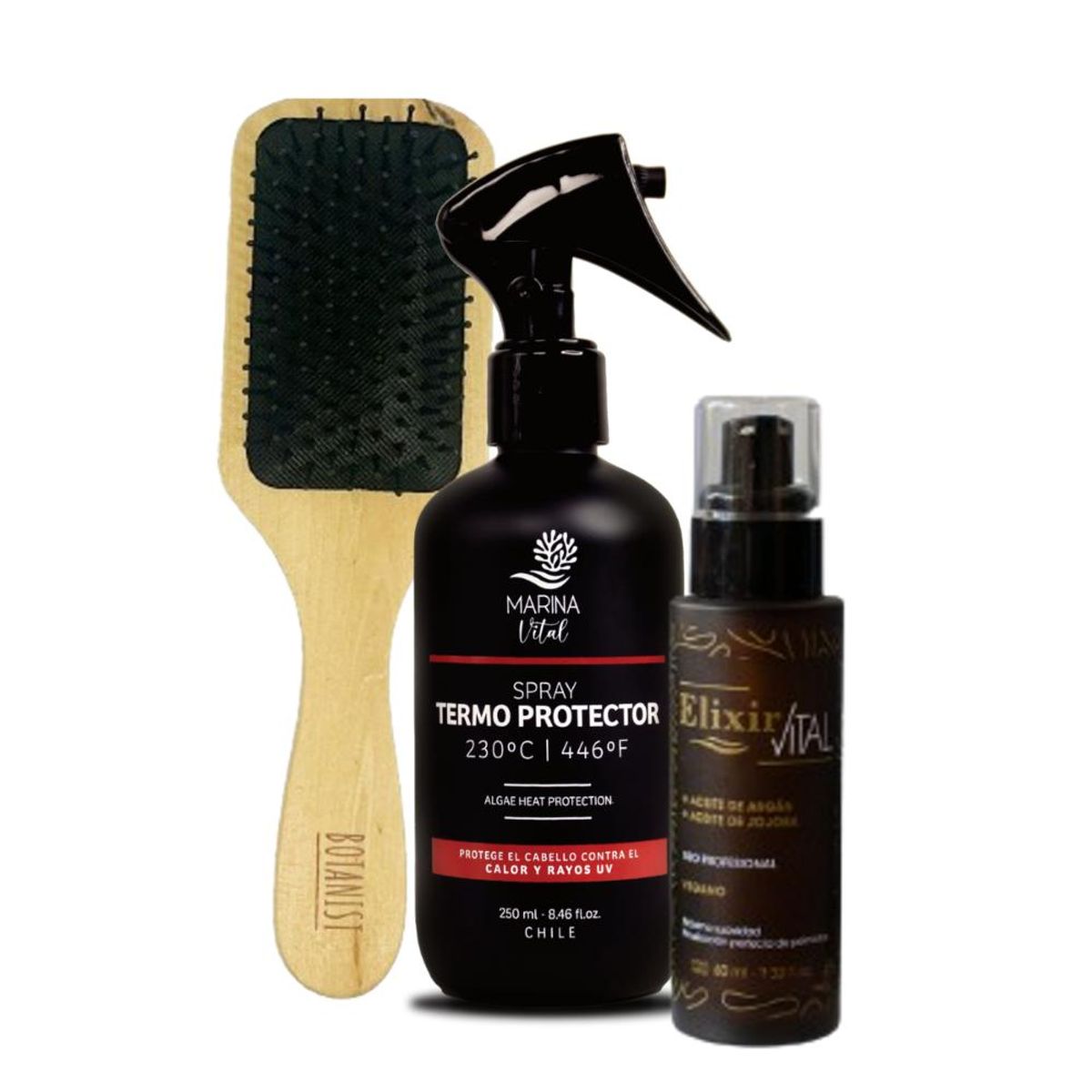 MARINA VITAL - Marina Vital Termoprotector Serum Elixir + Cepillo Bamboo