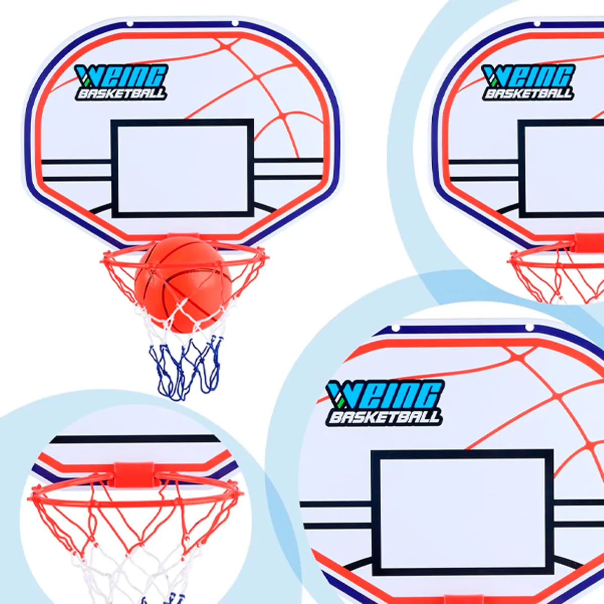 SDFIT - Set Aro De Basketball Aro + Pelota + Soportes Zh270-1