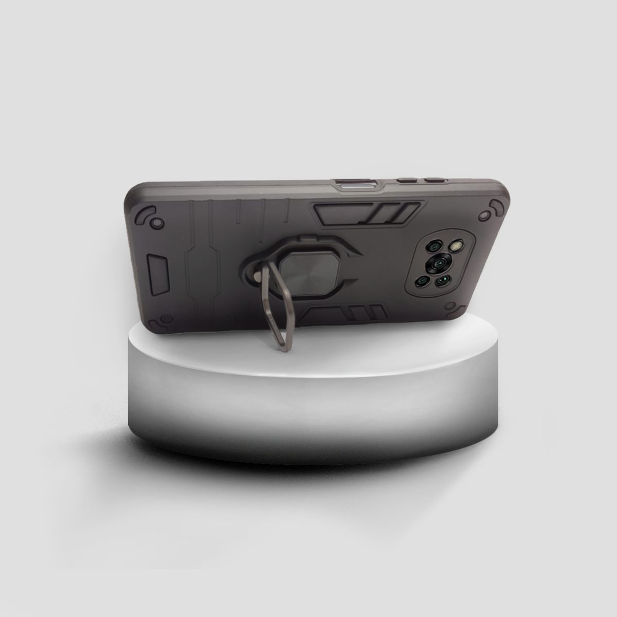 GENERICO - CARCASA ANILLO ANTIGOLPE PARA CELULAR XIAOMI POCO X3-X3 PRO NEGRO