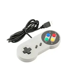 GENERICO - Control Joystick Usb Tipo Consola Retro 16-bits 8 Botones