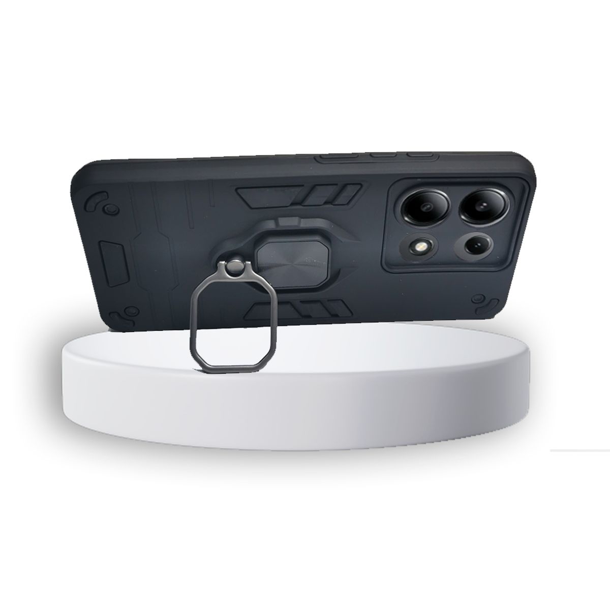 GENERICO - CARCASA ANILLO ANTIGOLPE PARA CELULAR XIAOMI REDMI NOTE 13 4G NEGRO