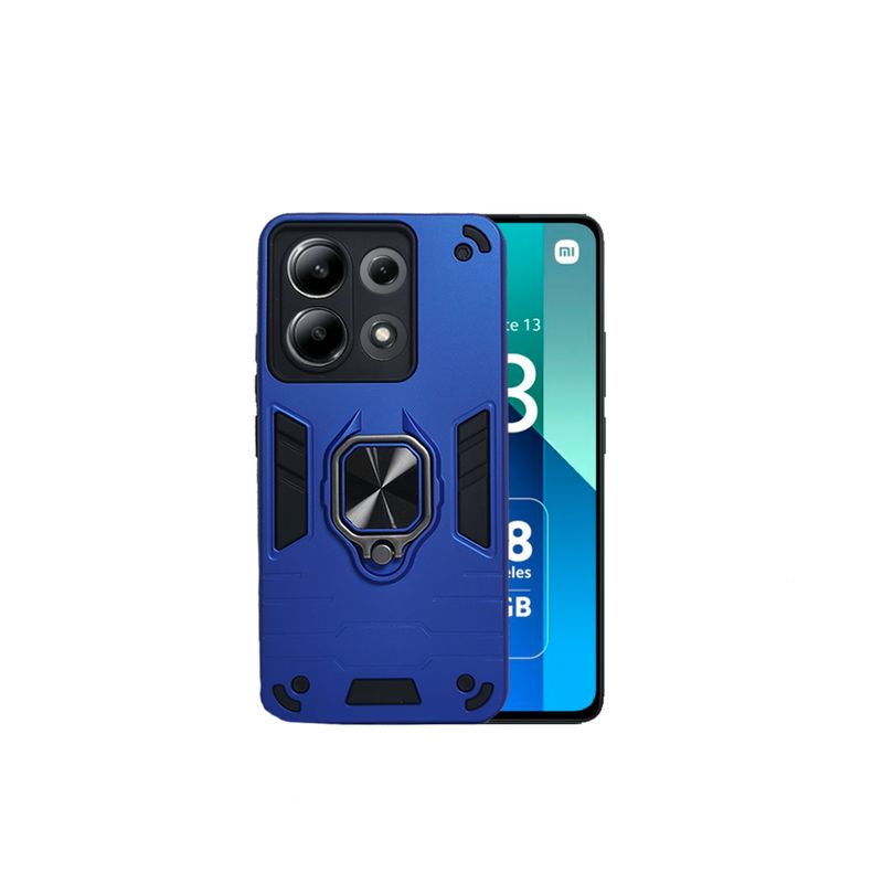 GENERICO - CARCASA ANILLO ANTIGOLPE PARA CELULAR XIAOMI REDMI NOTE 13 4G AZUL