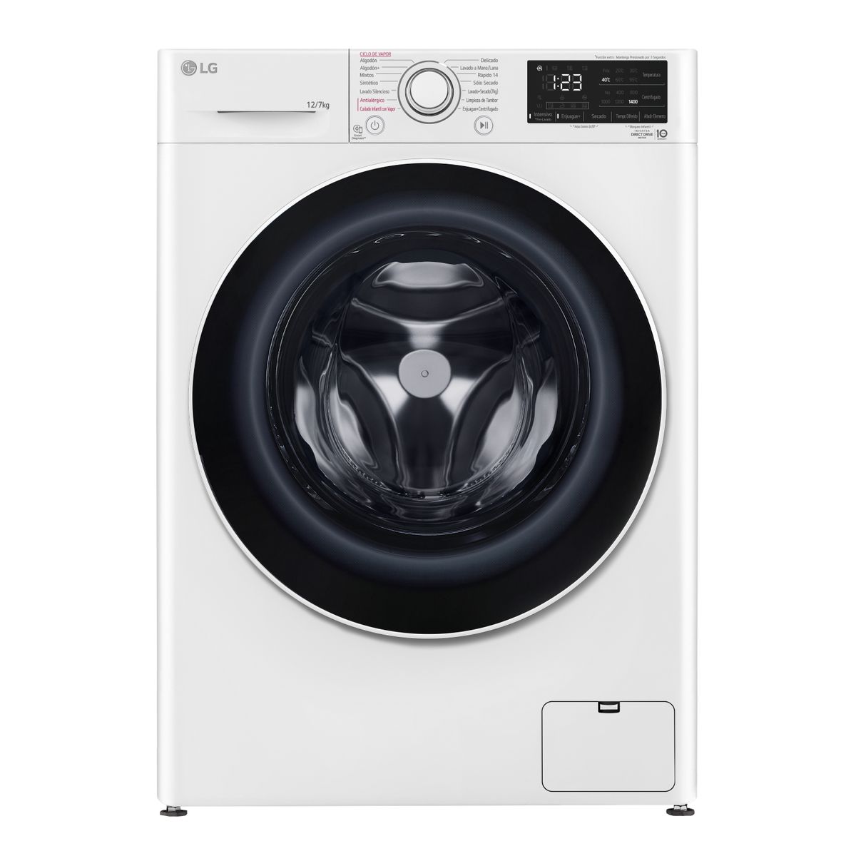 LG - Lavadora Secadora Carga Frontal LG 12-7Kg WD12WVC5S6 con AIDD™