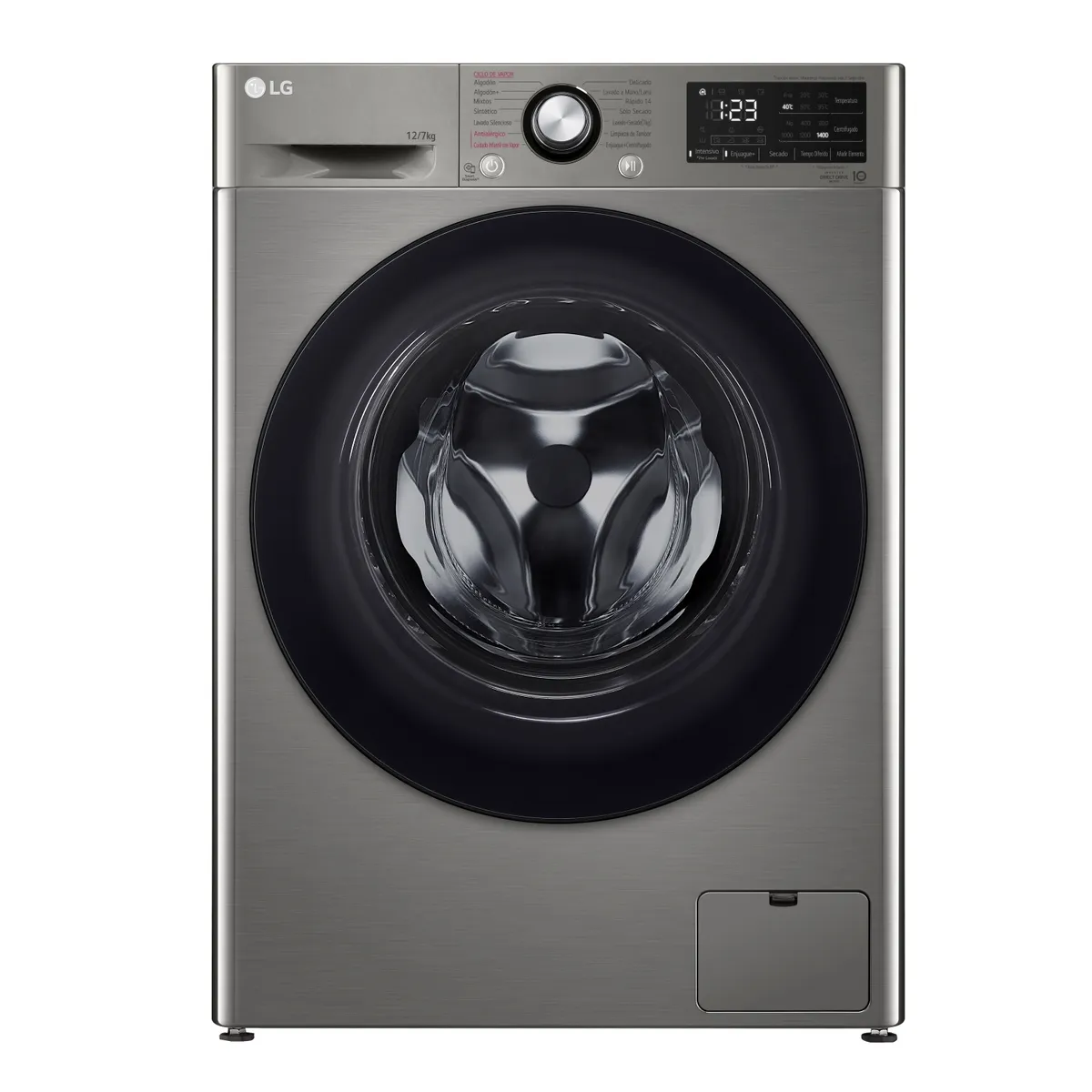 LG - Lavadora Secadora Carga Frontal LG 12-7Kg WD12VVC5S6C con AIDD™