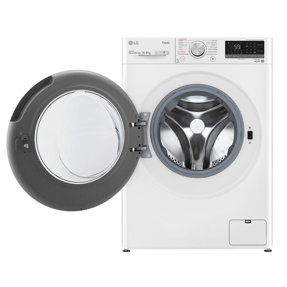 LG - Lavadora Secadora Carga Frontal LG 14-8Kg WD14WVC4S6 con AIDD™