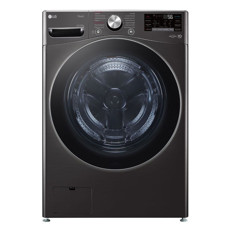 LG - Lavadora Secadora LG 22Kg-13Kg WD22BV2S6R con AIDD™ y Steam
