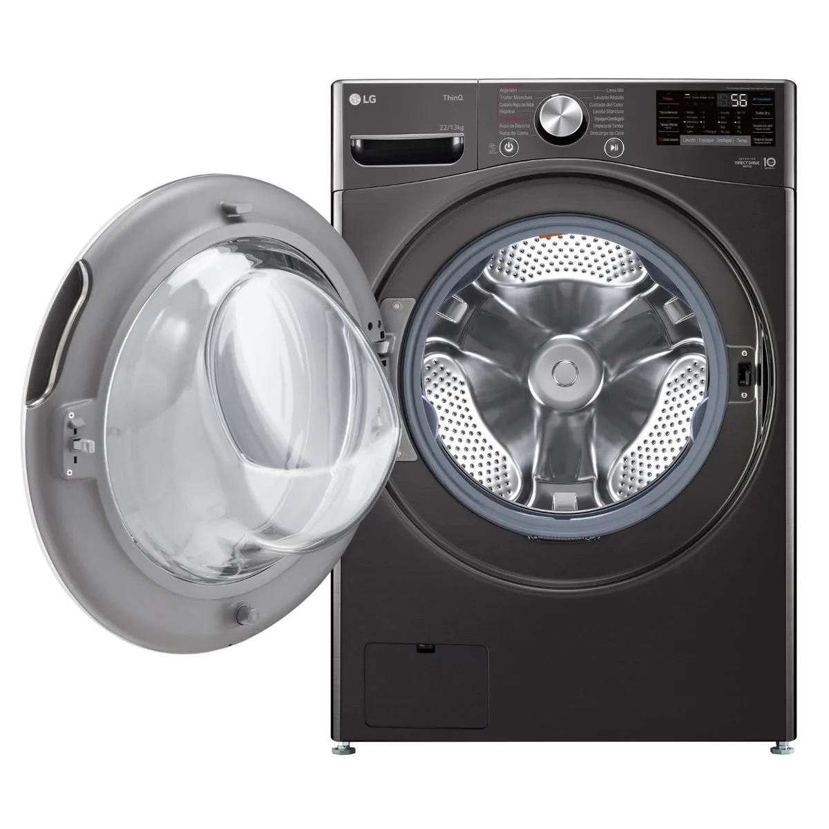 LG - Lavadora Secadora Carga Frontal LG 22-13Kg WD22BV2S6R con AIDD™ y Steam