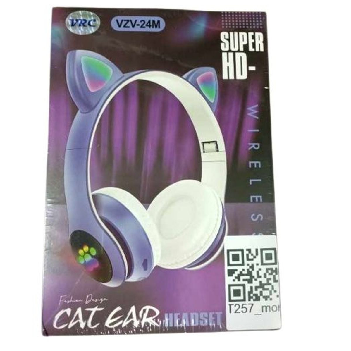 GENERICO - Audífonos bluetooth gamer inalámbricos Gato con luz led