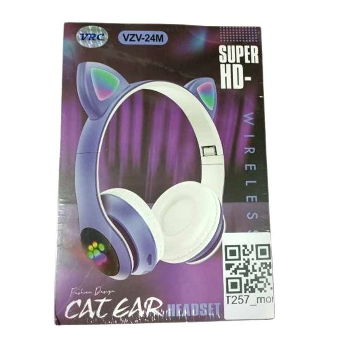 GENERICO - Audífonos bluetooth gamer inalámbricos Gato con luz led