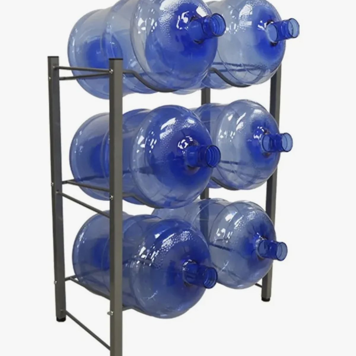 DALI - Estante Organizador Rack 6 Botellones Bidones Agua 20 Lts