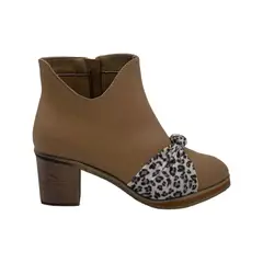 HERIEL - Botín Beige Print Mujer