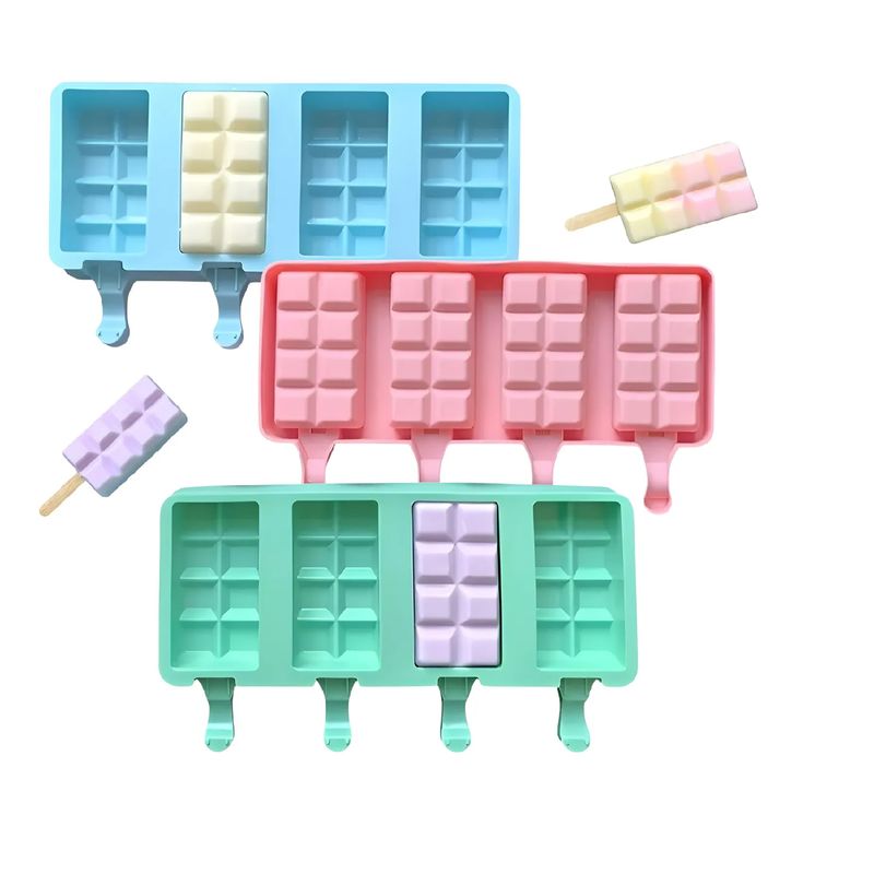 GENERICO - Moldes De Silicona Reposteria Moldes Para Helados Paleta 051 multicolor