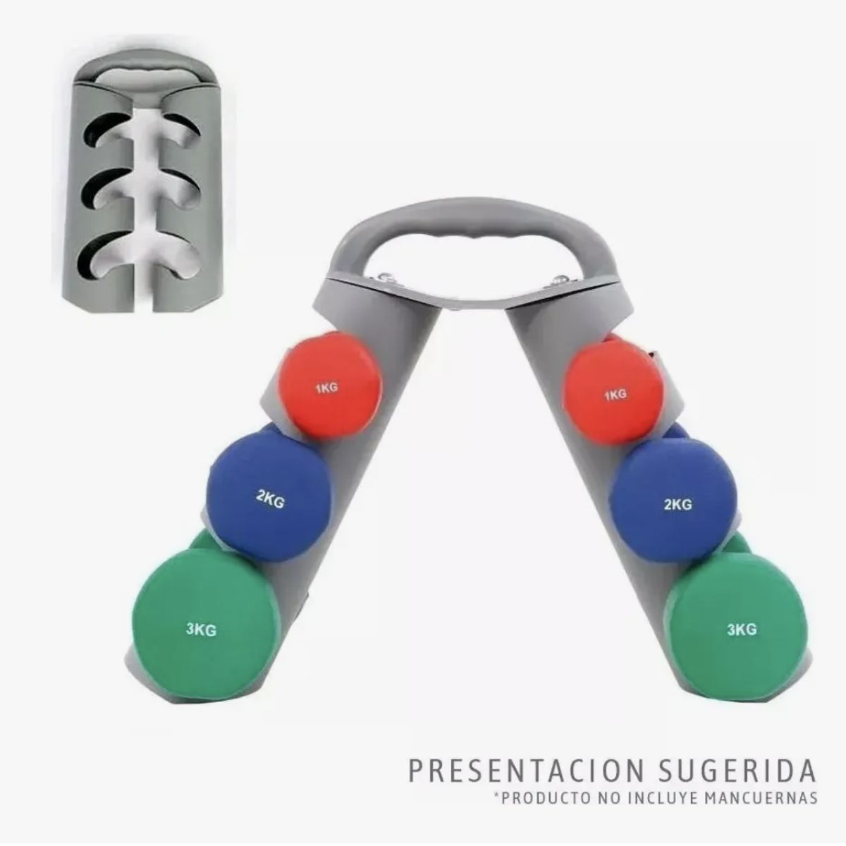 DALI - Rack Para Mancuernas De Vinilo Solo Rack Roganizador De Manc