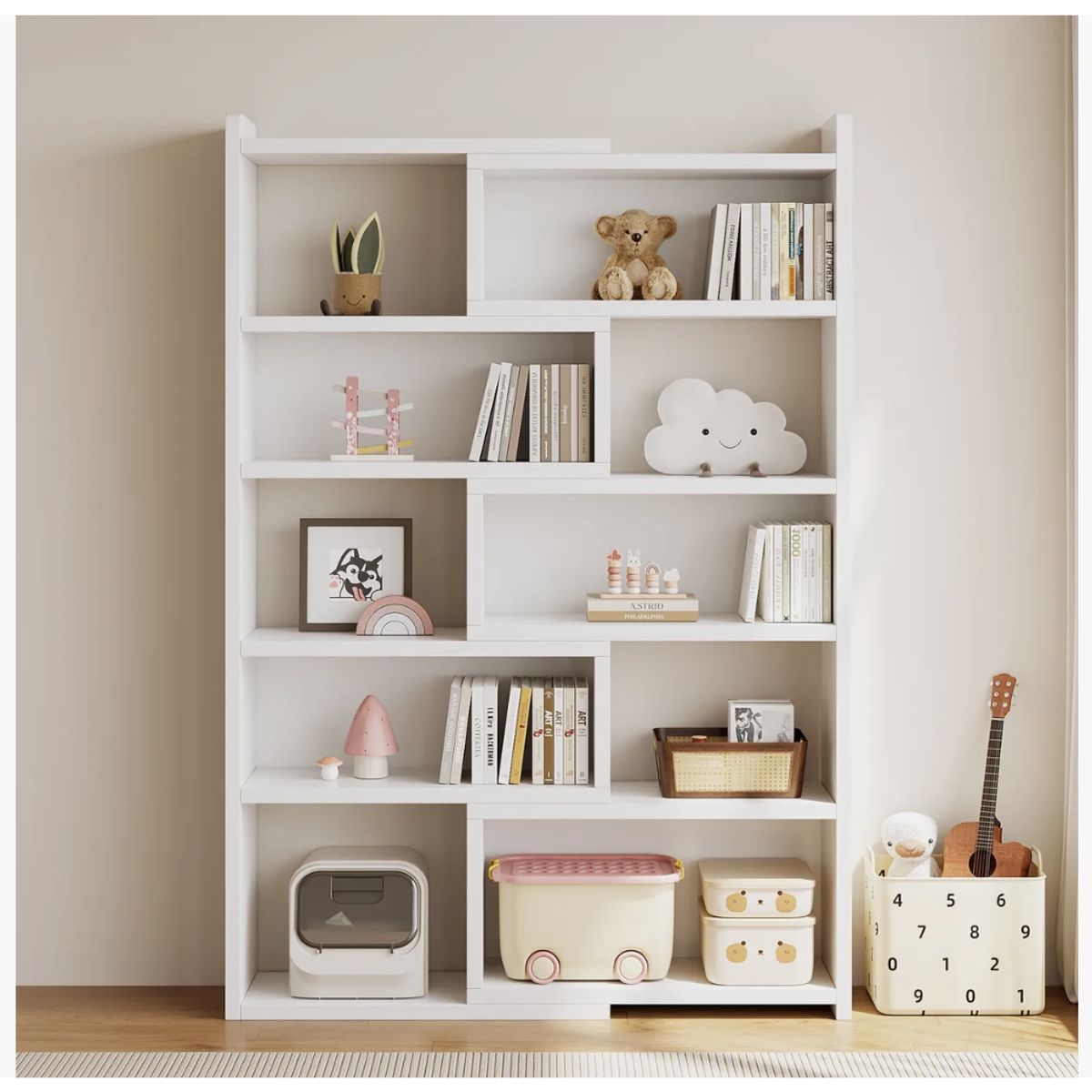 HOMER DESIGN - Organizador Repisa Estante Convertible Librero 51-95cm Ancho