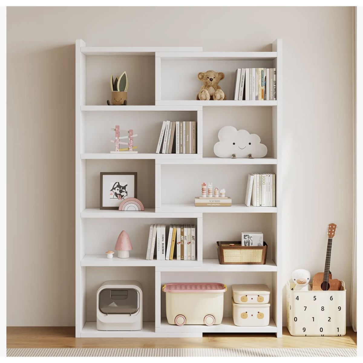 HOMER DESIGN - Organizador Repisa Estante Convertible Librero 51-95cm Ancho