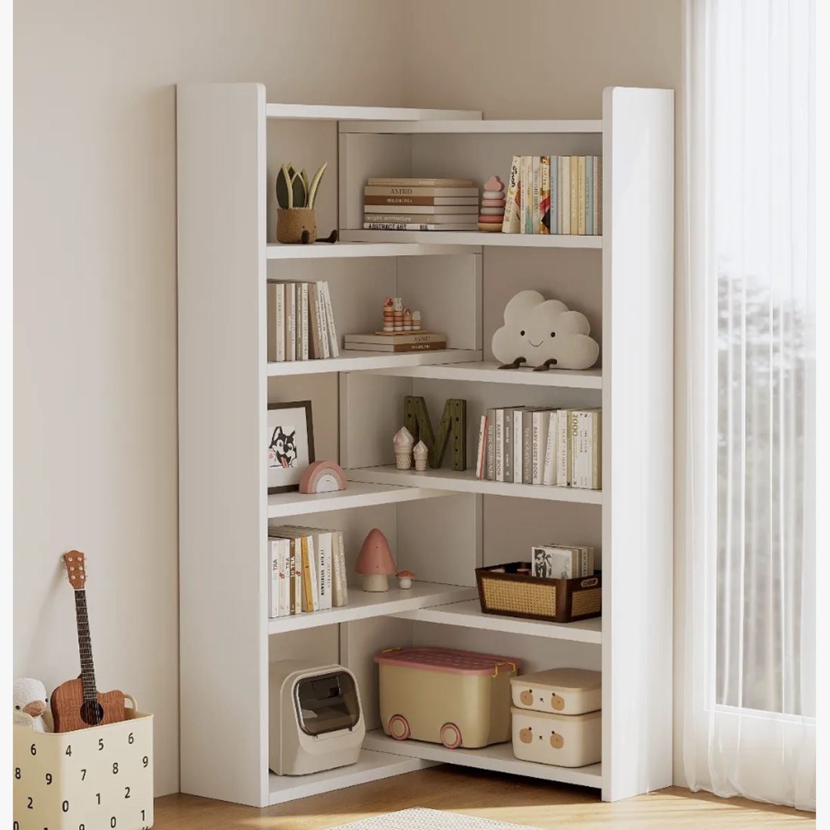 HOMER DESIGN - Organizador Repisa Estante Convertible Librero 51-95cm Ancho