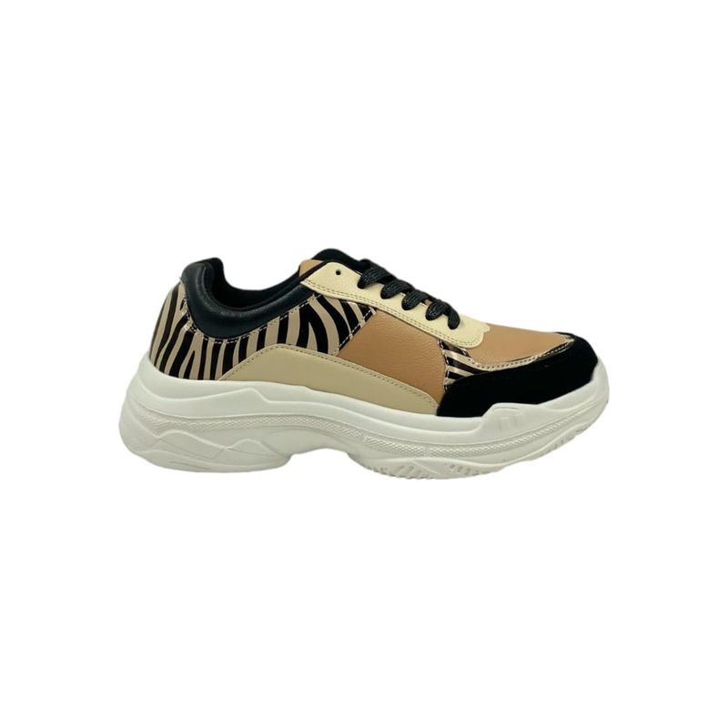 HERIEL - Zapatilla Rosa Print Plataforma Mujer
