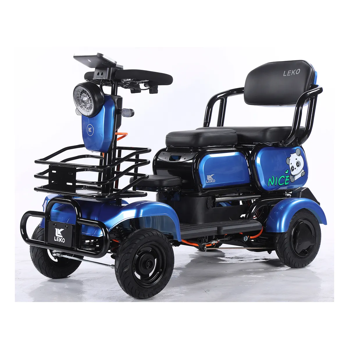 LEKO - Triciclo Eléctrico LEKO Modelo YD-4 Color AZUL