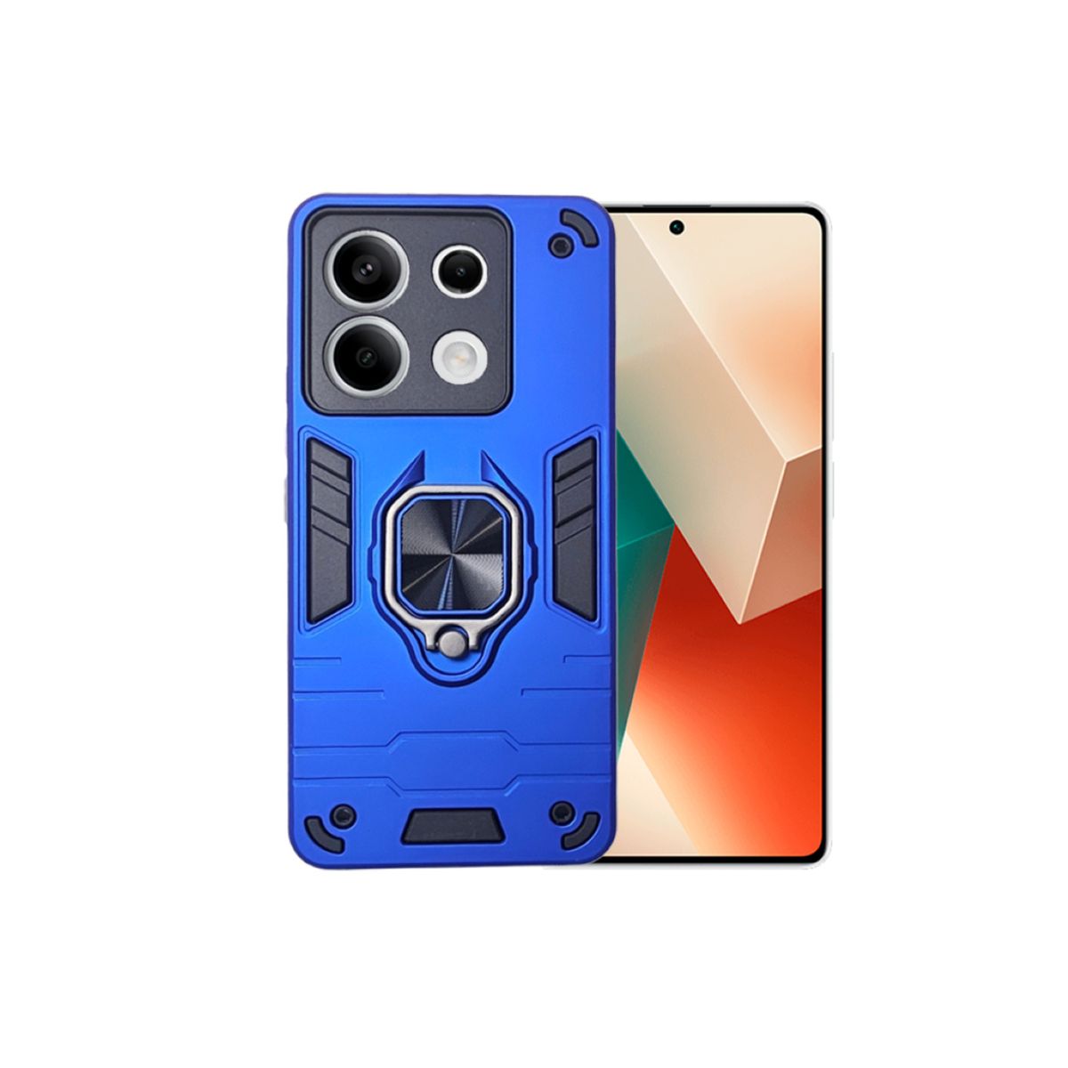GENERICO - CARCASA ANILLO ANTIGOLPE PARA CELULAR XIAOMI REDMI NOTE 14 5G AZUL