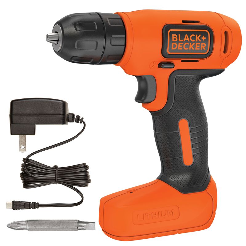 BLACK+DECKER - Taladro atornillador 8V ION-LITIO BLACK+DECKER LD008