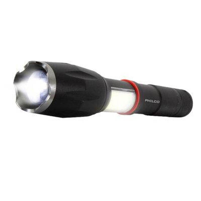PHILCO - Linterna Led Tipo Cree 2 Luces Philco 1000 lúmenes - Blanco