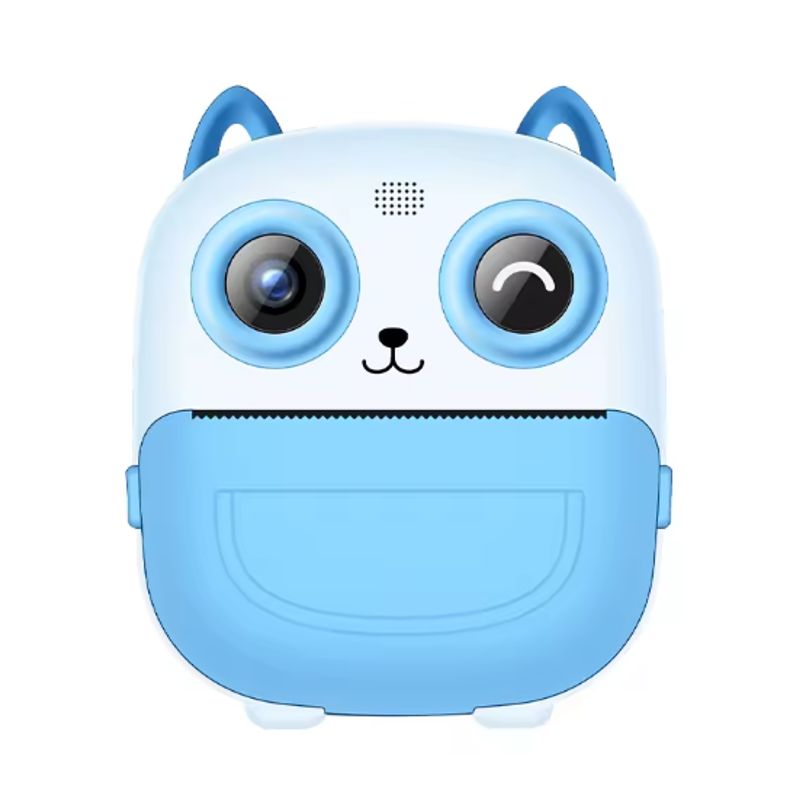 GENERICO - CAMARA FOTOGRAFICA PARA NIÑOS CON IMPRESION INSTANTANEA AZUL