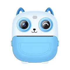 GENERICO - CAMARA FOTOGRAFICA PARA NIÑOS CON IMPRESION INSTANTANEA AZUL