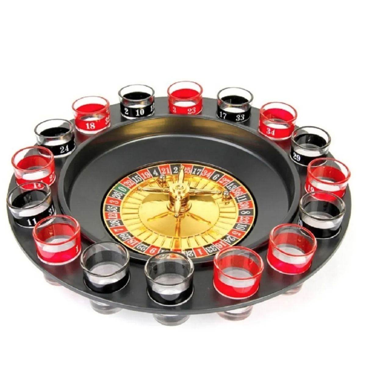 GENERICO - Juego De Ruleta Con Vasos Drinking Roulette Juego De Mesa