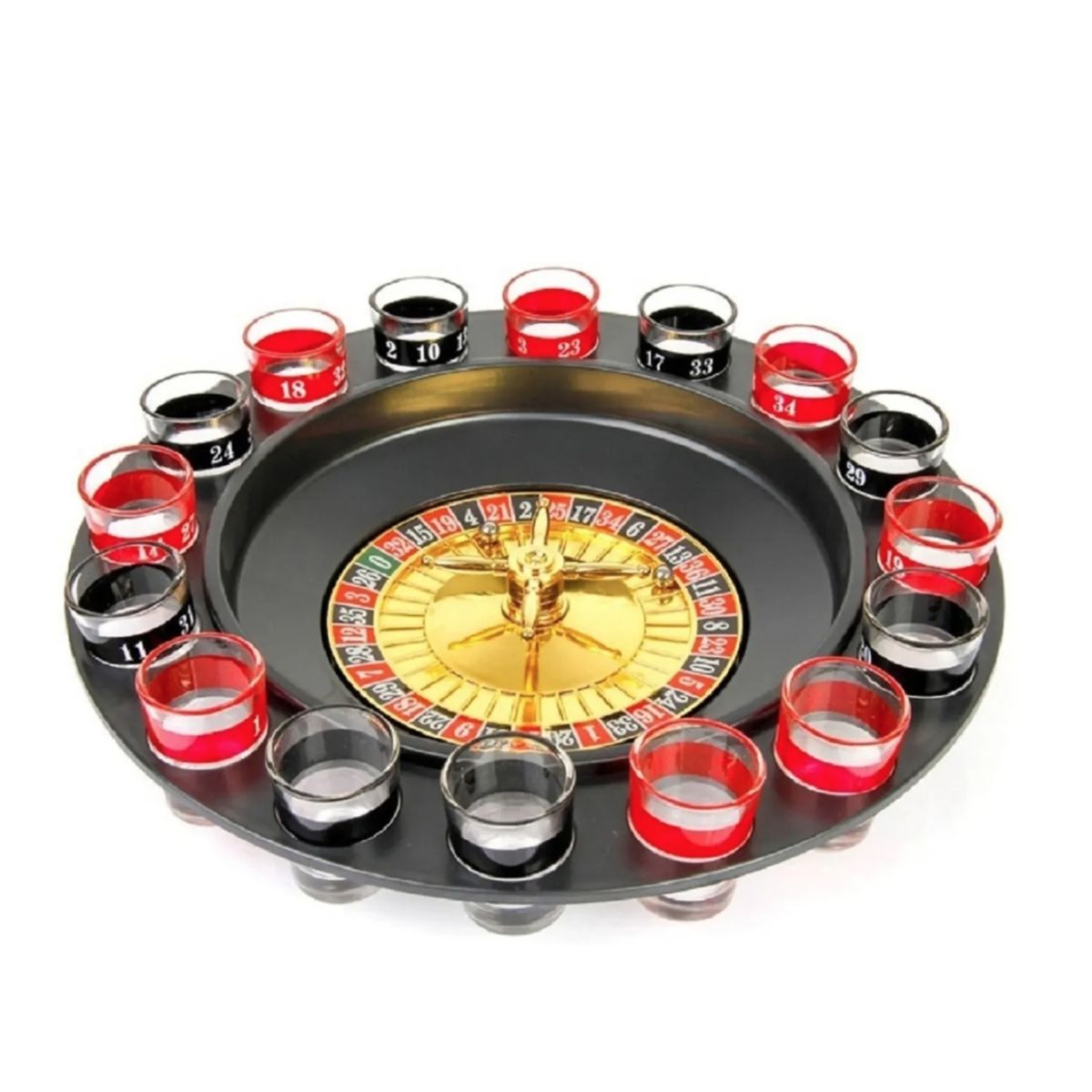 GENERICO - Juego De Ruleta Con Vasos Drinking Roulette Juego De Mesa