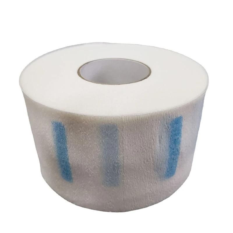 GENERICO - Rollo 100 Tiras Desechables Papel Cuello Peluquería Barbería - Blanco