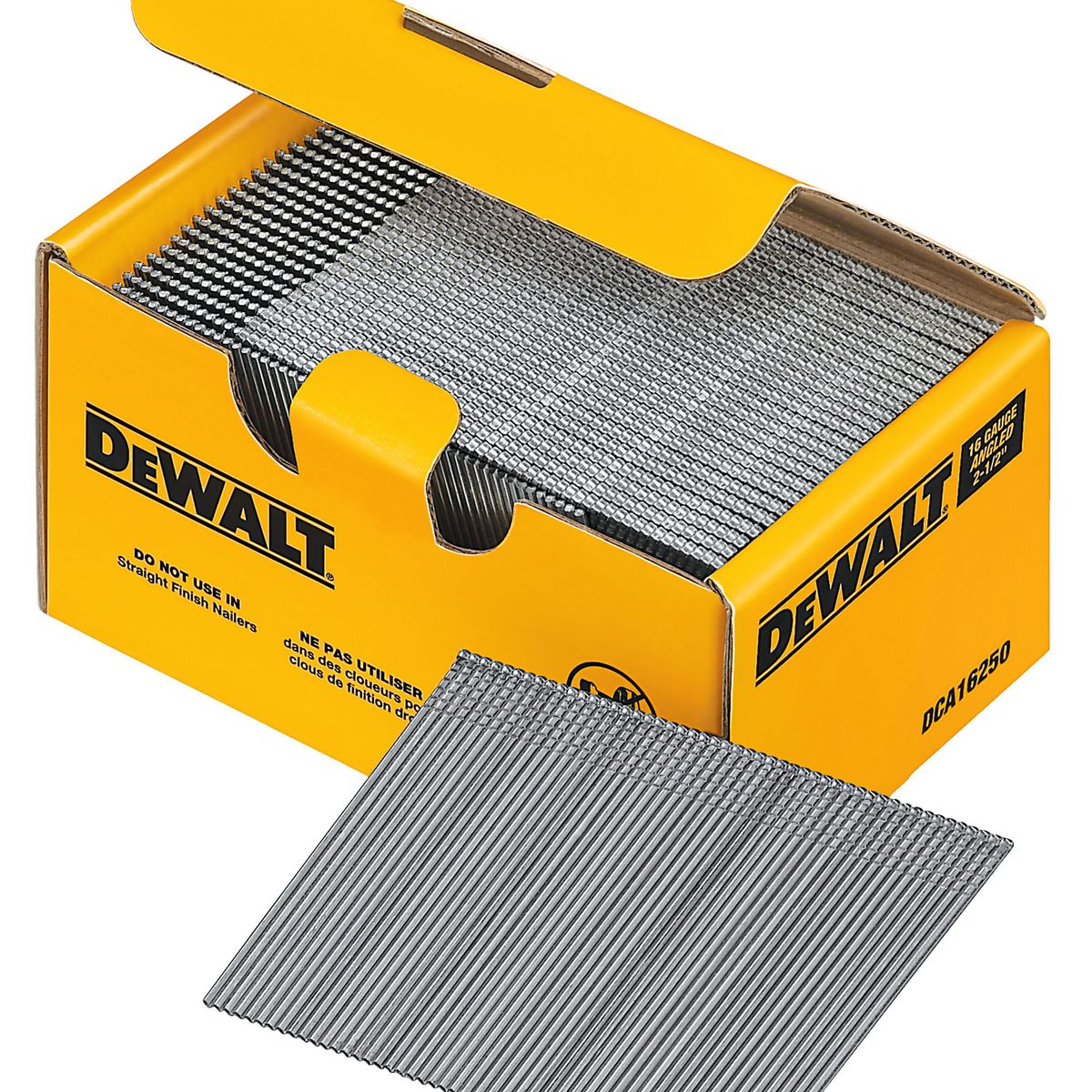 DEWALT - Caja de 2500 clavos reforzados 2-1/2´ 16GA DEWALT DCA16250