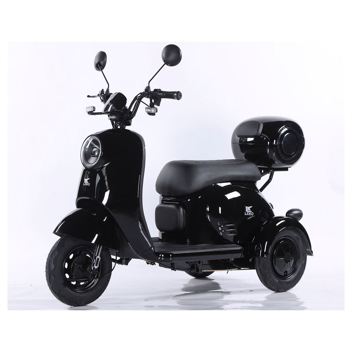 LEKO - Triciclo Eléctrico LEKO Modelo GW-3 Color NEGRO