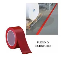 DALI - Pack 6 Cintas Delimitadoras Adhesiva 48 X 30 roja