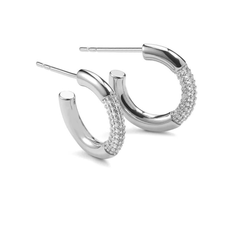 GENERICO - AMBAR JOYAS - Argollas Half Circones 15cm