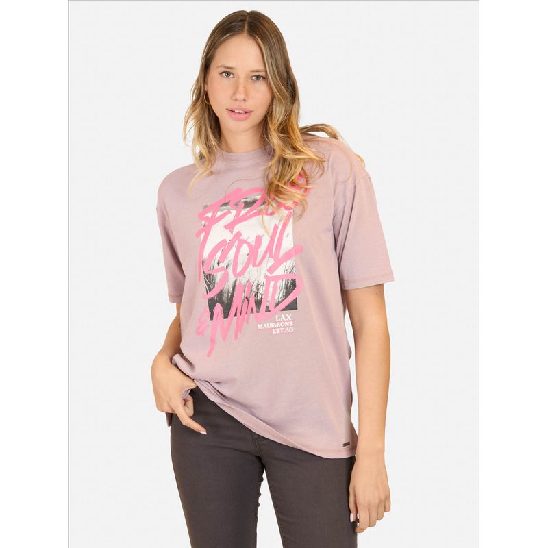 MAUI AND SONS - Polera MC Nalu Rosado Mujer Maui And Sons - Rosa
