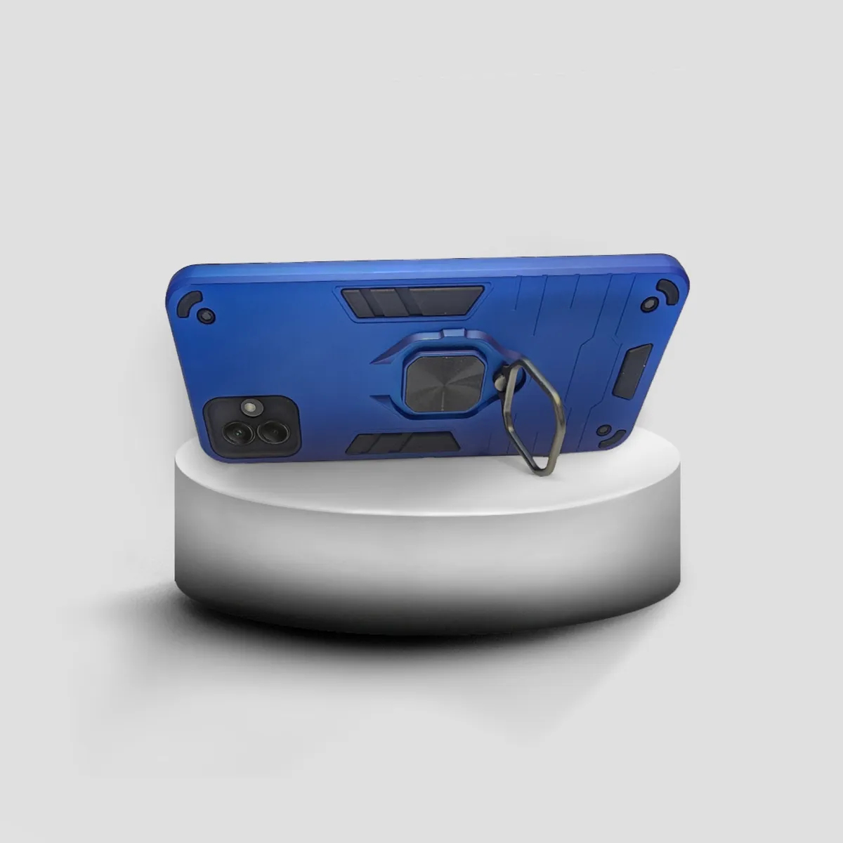GENERICO - CARCASA ANILLO ANTIGOLPE PARA CELULAR SAMSUNG A06 4G COLOR AZUL