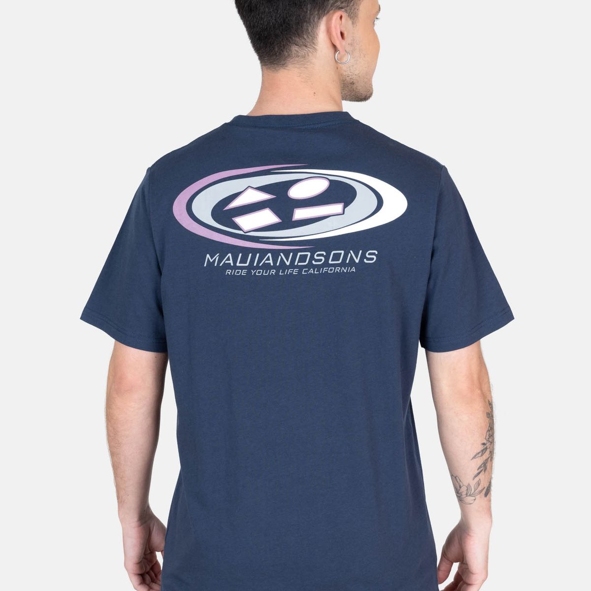 MAUI AND SONS - Polera MC Nomady Azul Hombre Maui And Sons