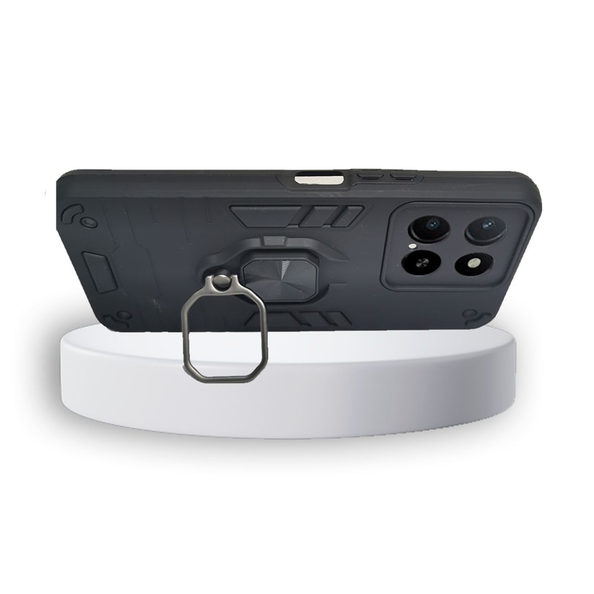 GENERICO - CARCASA ANILLO ANTIGOLPE PARA CELULAR HONOR X5B COLOR NEGRO