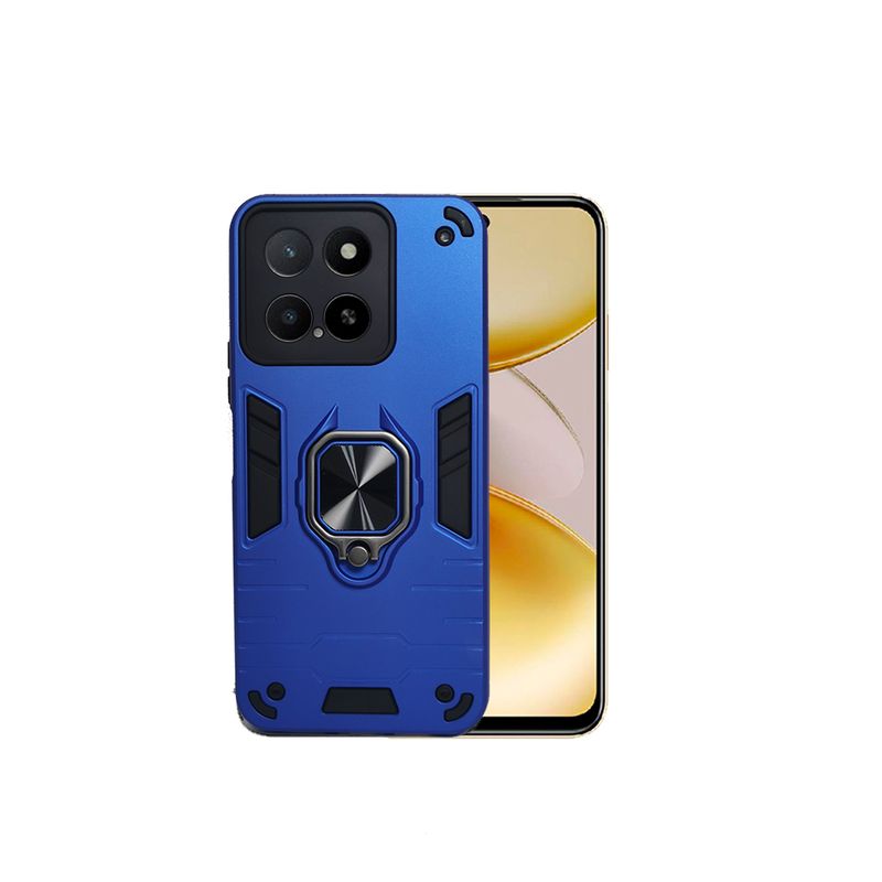 GENERICO - CARCASA ANILLO ANTIGOLPE PARA CELULAR HONOR X5B PLUS COLOR AZUL