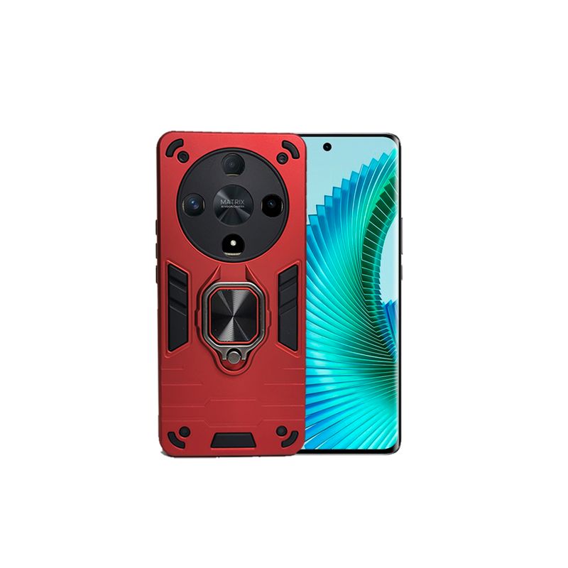 GENERICO - CARCASA ANILLO ANTIGOLPE PARA CELULAR HONOR MAGIC 6 LITE ROJO